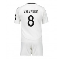 Real Madrid Federico Valverde #8 Koszulka Podstawowa dzieci 2024-25 Krótki Rękaw (+ krótkie spodenki)